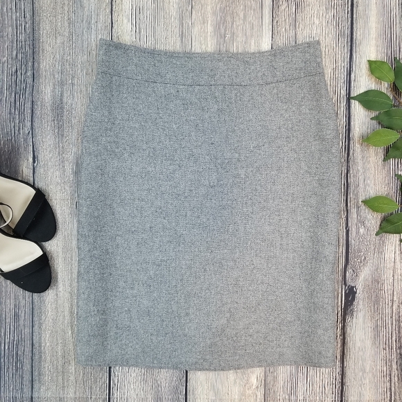 Akris Punto Gray Wool Blend Skirt